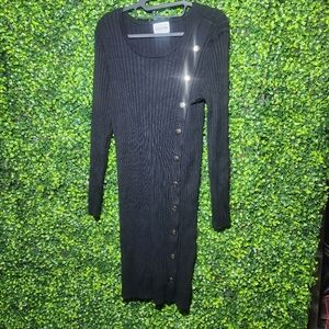 Olive & Oak Black Long Sleeve Dress Size XL